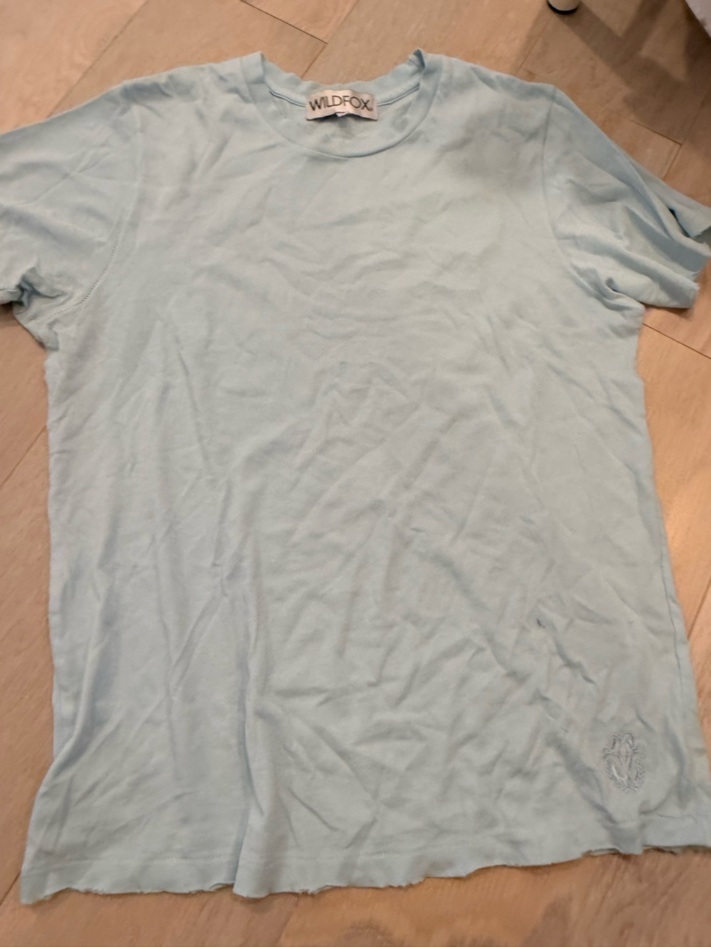 Wildfox Light Blue Crewneck T-Shirt